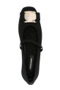 black-elasticated-strap-flat-shoes
