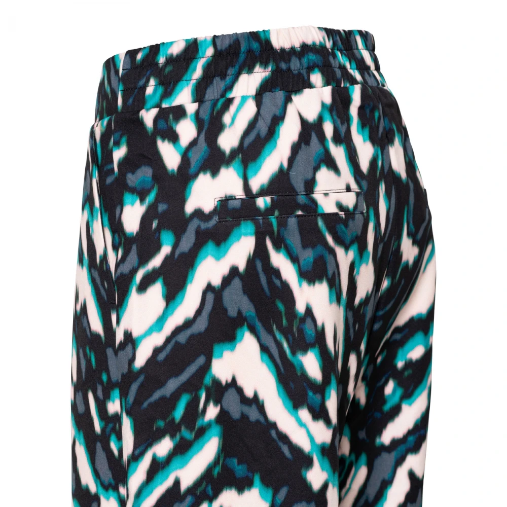 &Co Woman Wijde Bruin Suède Broek Multicolor Dames