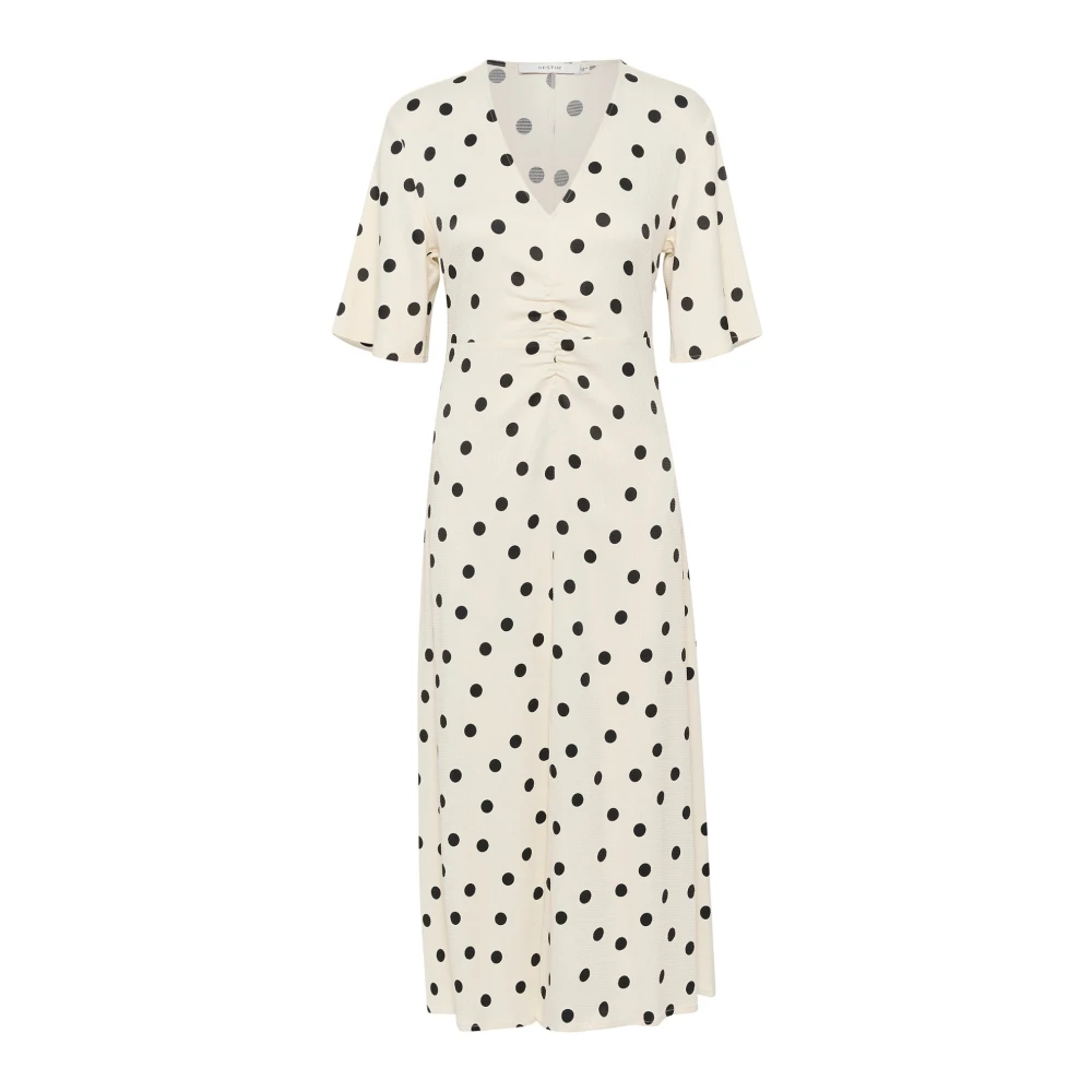 Gestuz Polka Dot Midi Jurk Multicolor Dames