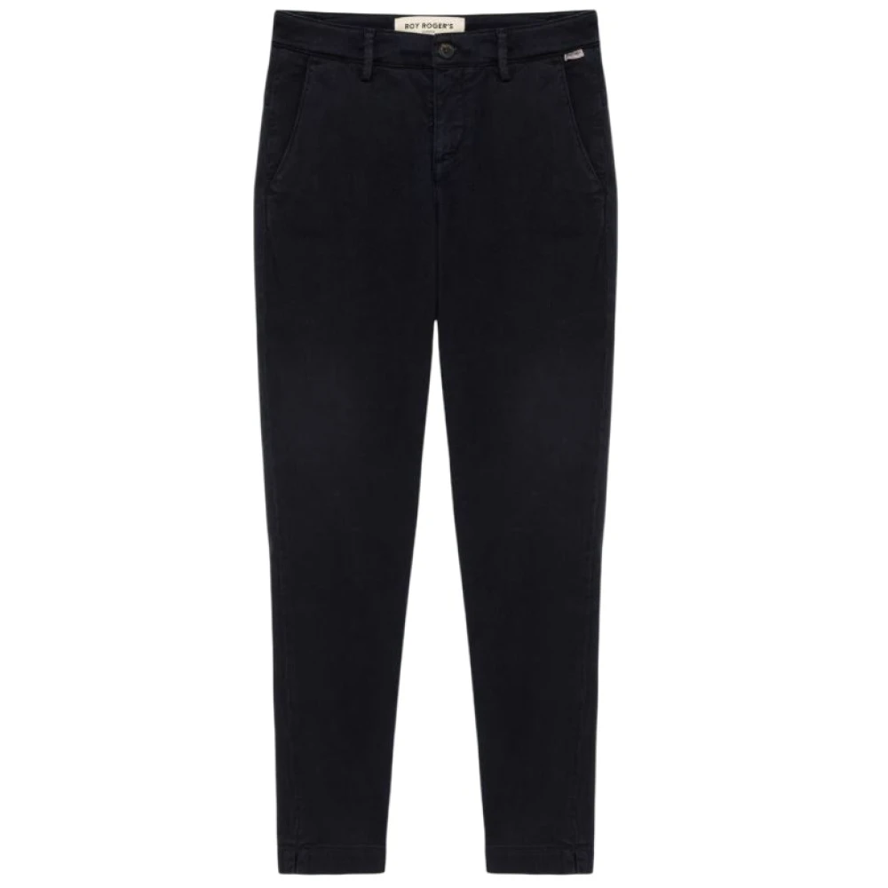 Roy Roger's Women's Blue Chinos, W30, Flow Soft Bull Chino Trousers