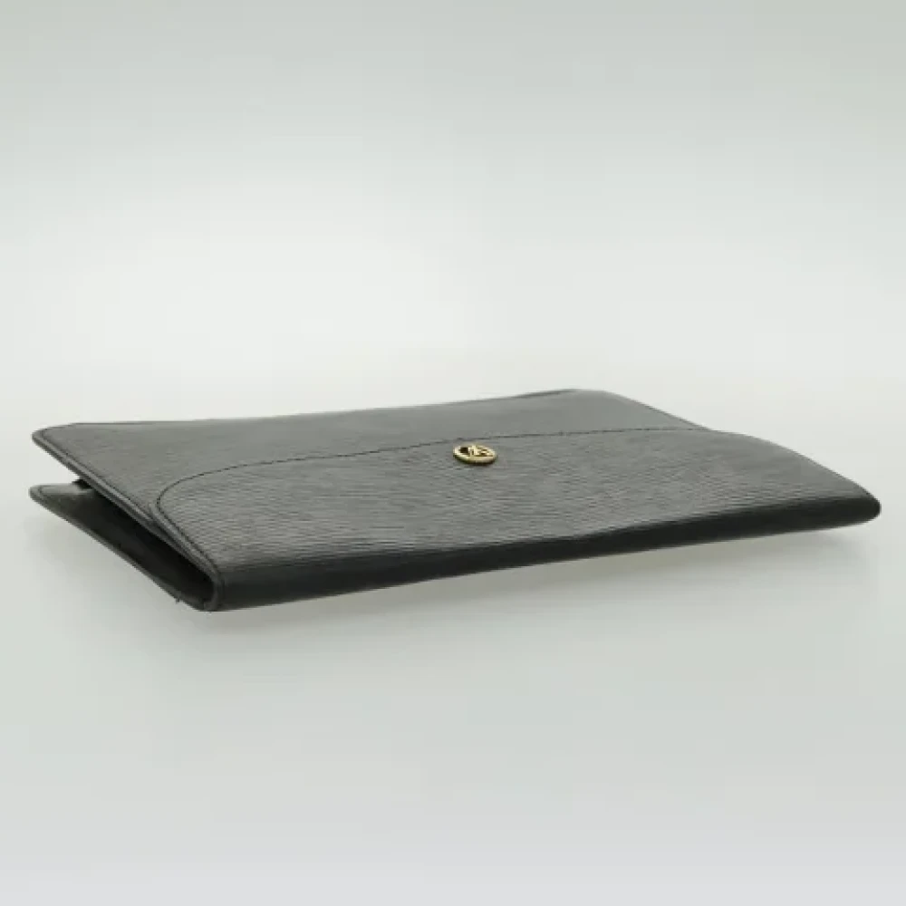 Louis Vuitton Vintage Pre-owned Leather clutches Black Dames