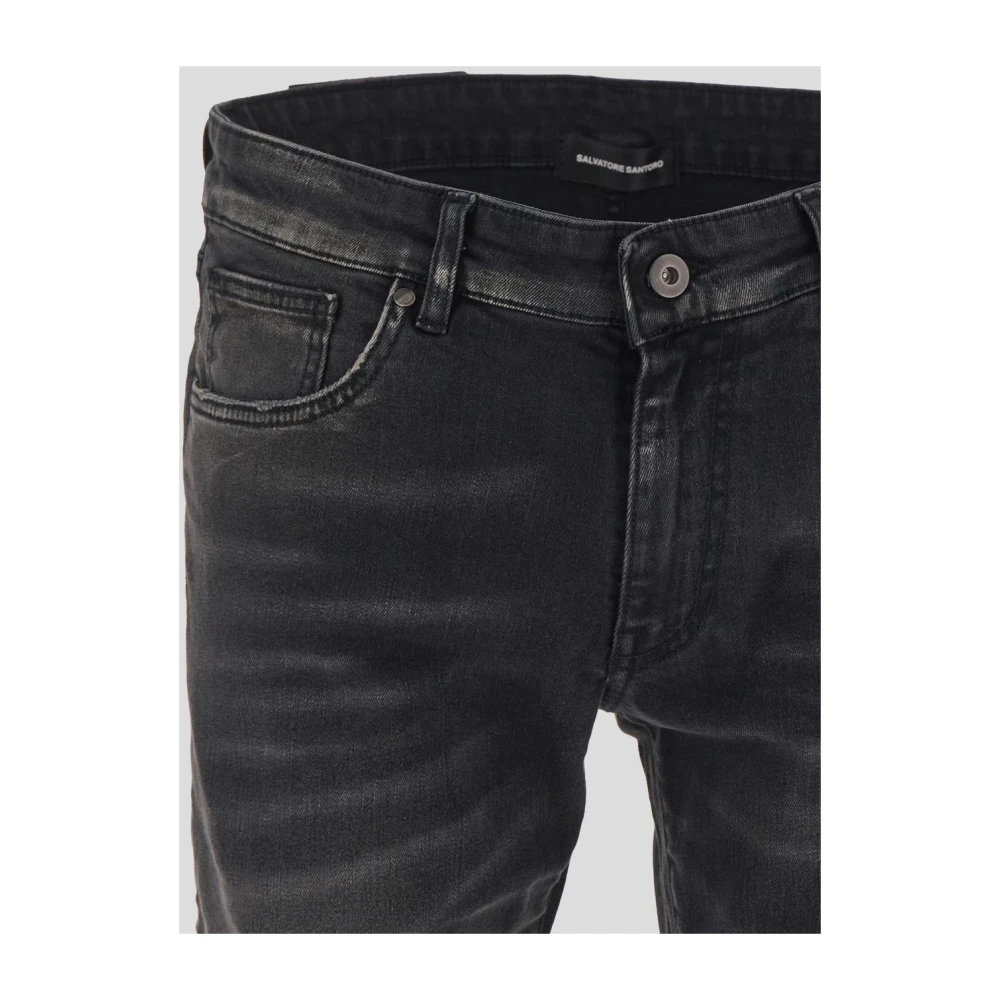 Salvatore Santoro Slim-fit Jeans Black Heren