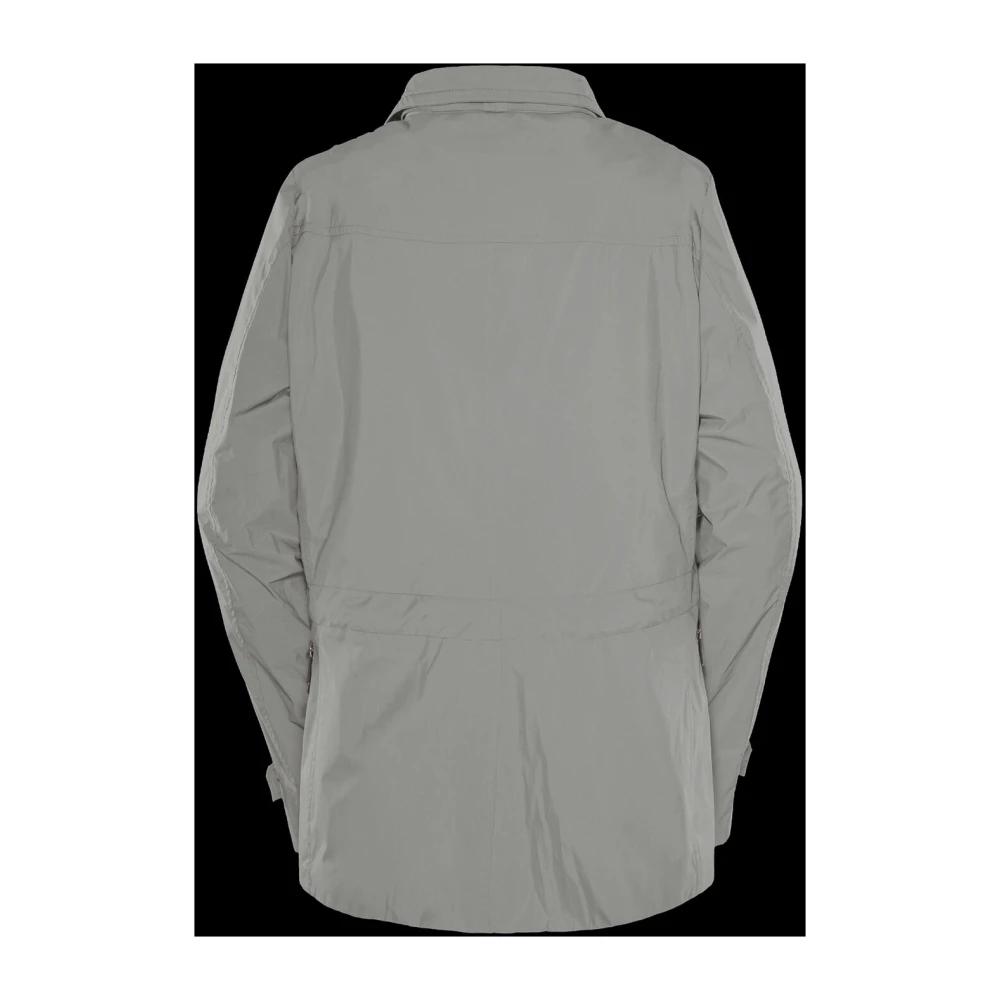 Moorer Iridescent Double-Breasted Sporty Jacket White Heren