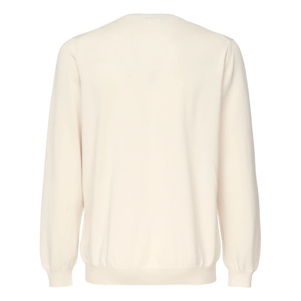 Fay Stijlvolle Trui met Ronde Halslijn Beige Heren