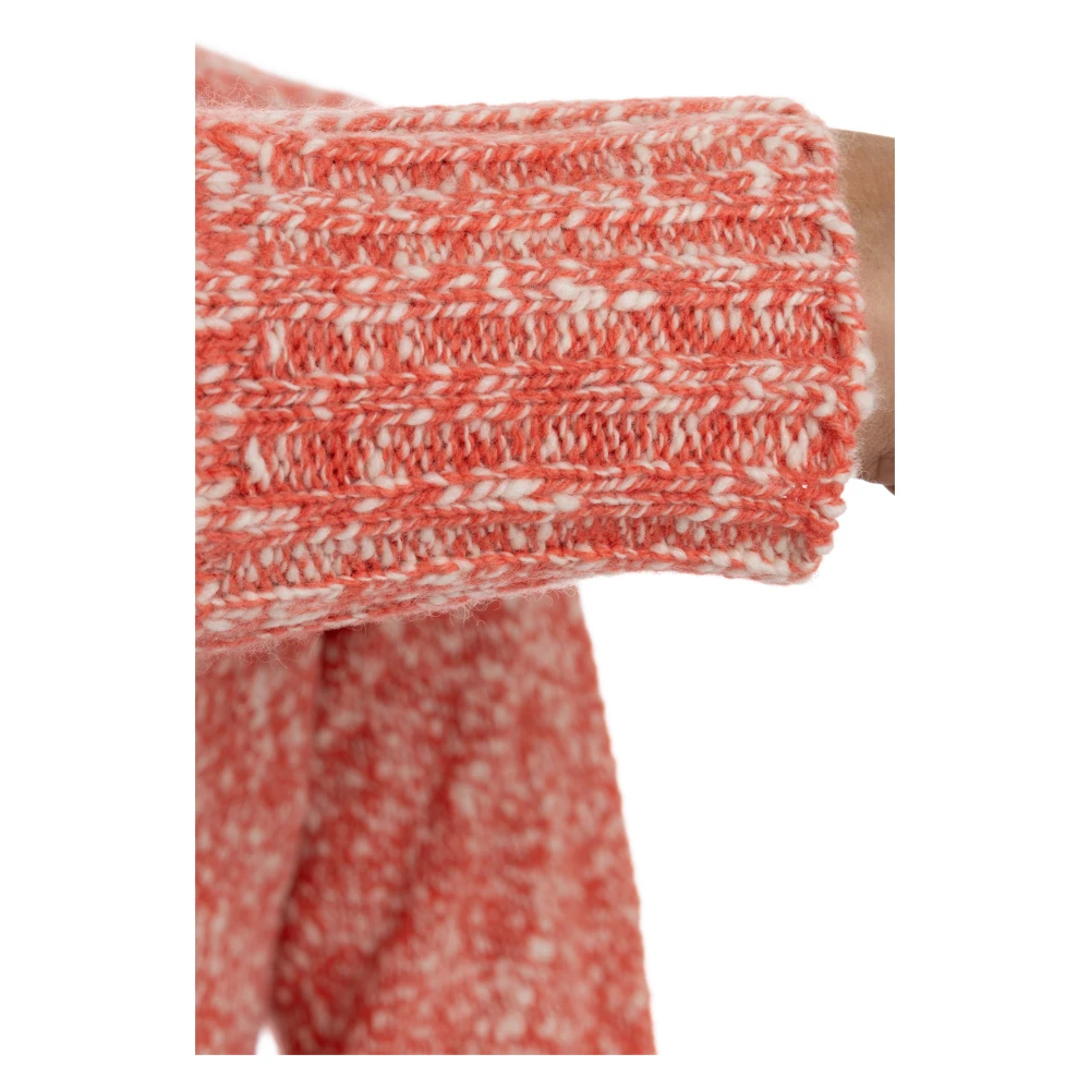 Drumohr Bicolor Trui Raglan Stijl Orange Heren