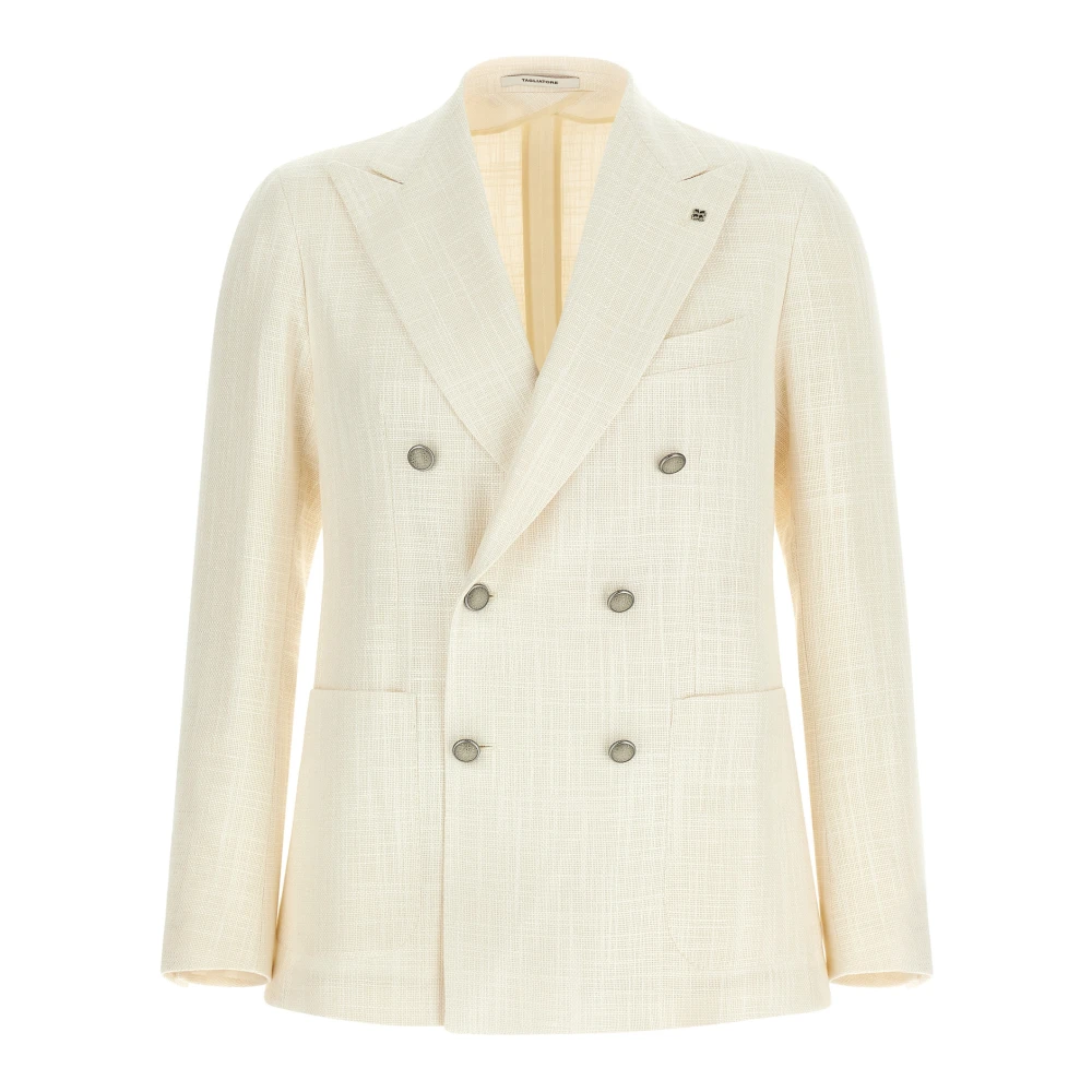 Tagliatore Mannelijk Beige Montecarlo Double-Breasted Blazer