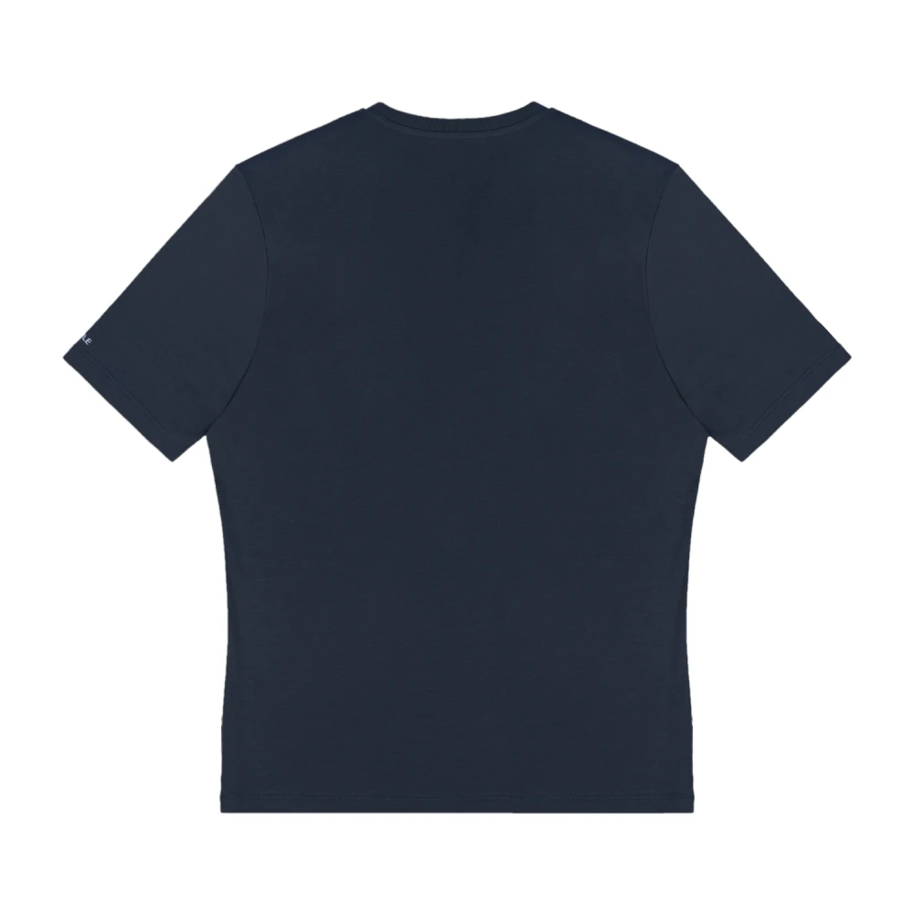 People of Shibuya Ultra-lichte katoenen T-shirt met reflecterend logo Blue Heren