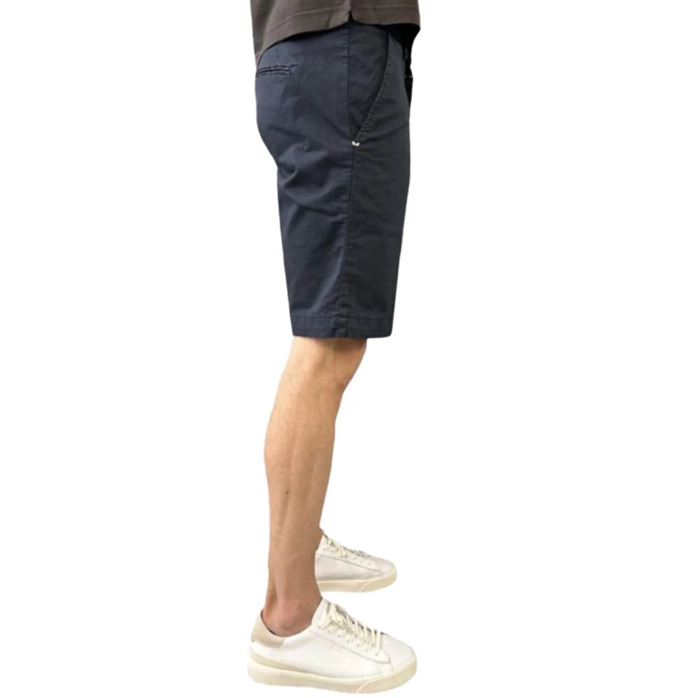 Entre amis Lichte katoenen chino Bermuda shorts Blue Heren