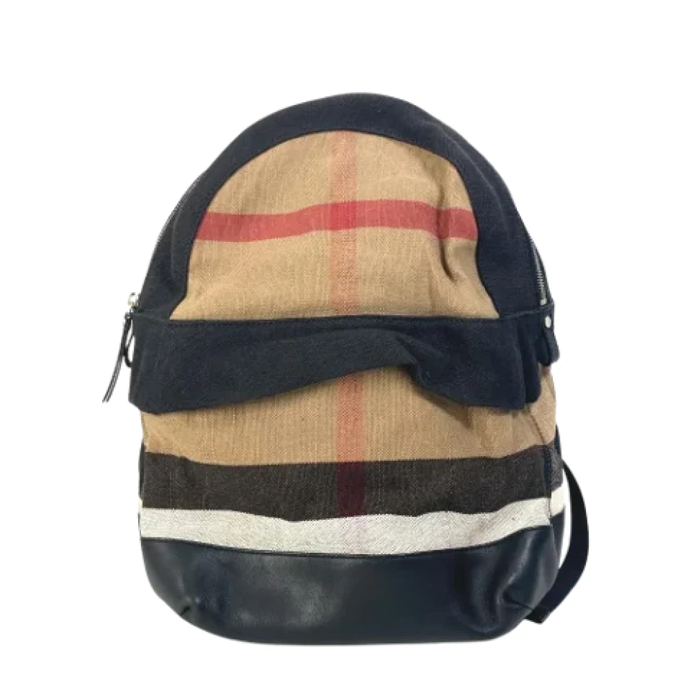 Burberry Vintage Pre-owned Canvas backpacks Beige Heren