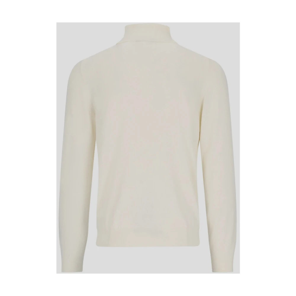 Goes Botanical Wollen Turtleneck Gebreid Beige Heren