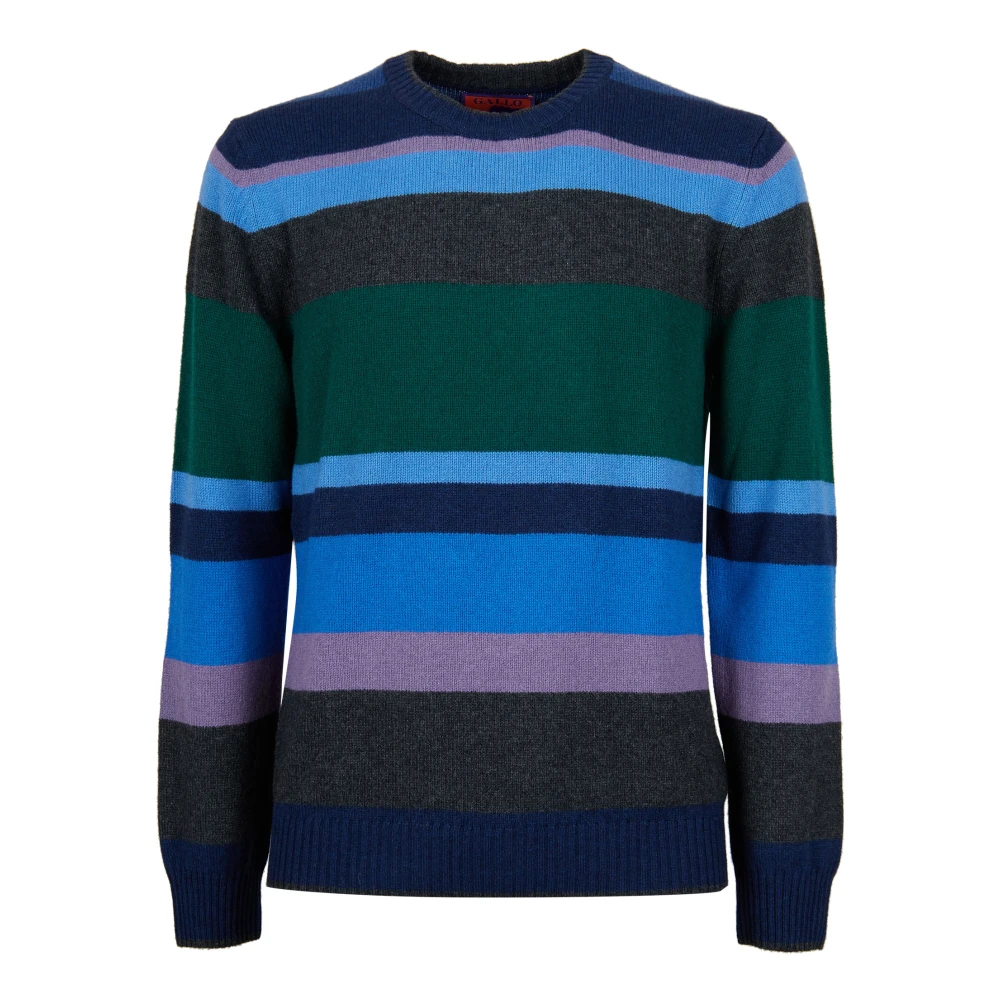 Gallo Multifärgad Randig Crew-Neck Tröja Multicolor, Herr