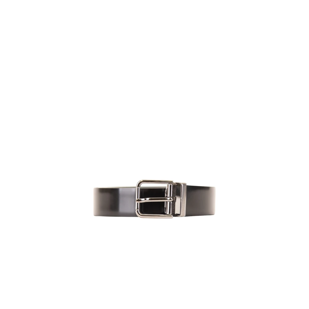 Dolce & Gabbana Men's Black Belts, 100 Cm, Leather Belt