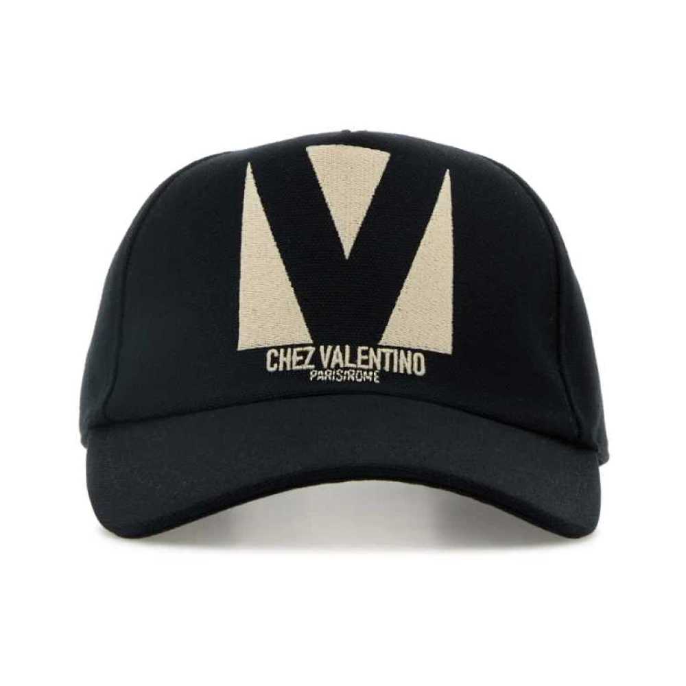 Valentino Garavani Black Hats & Caps, Female, 57 Cm, Cotton Baseball Hat