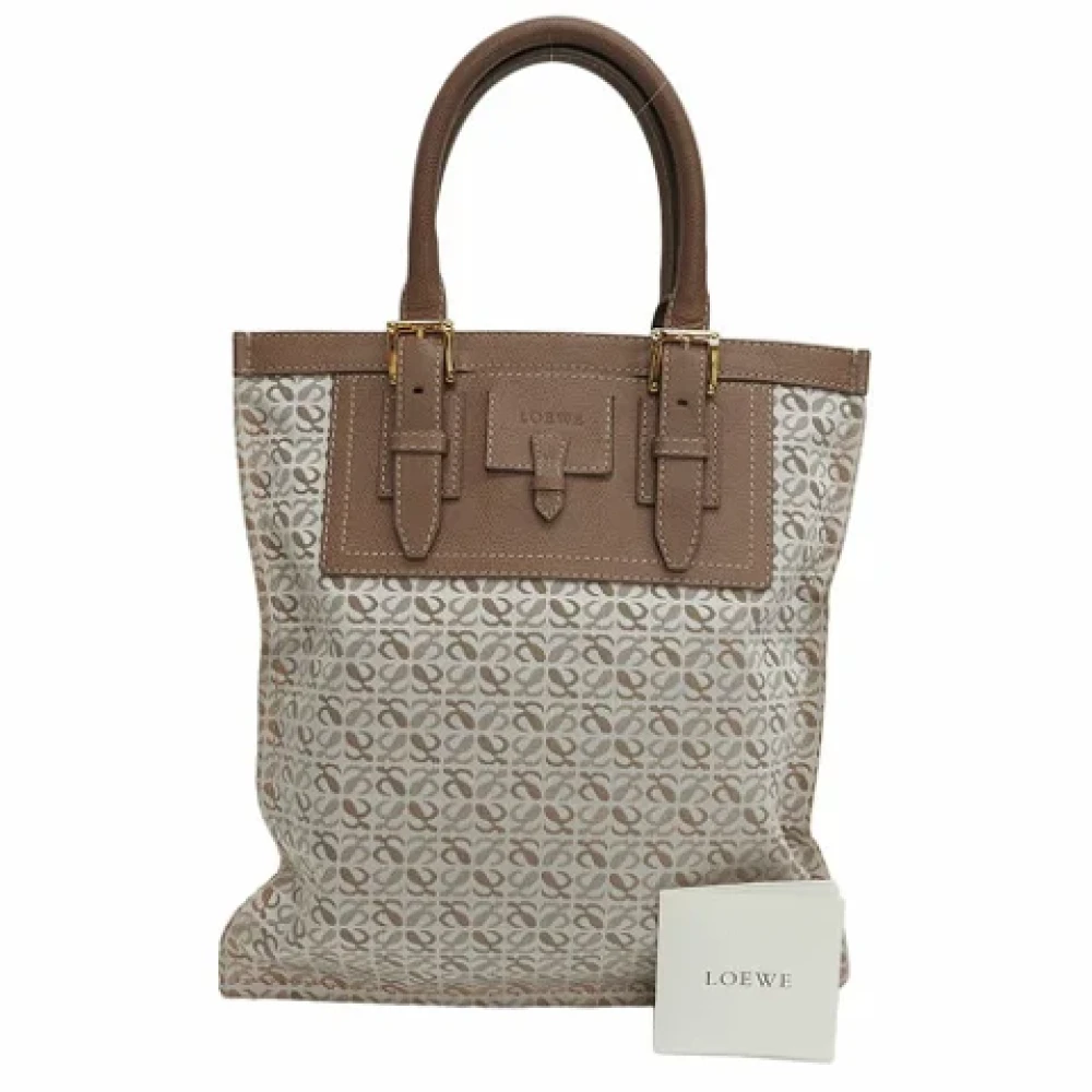 Loewe Pre-owned Canvas handbags Beige Dames