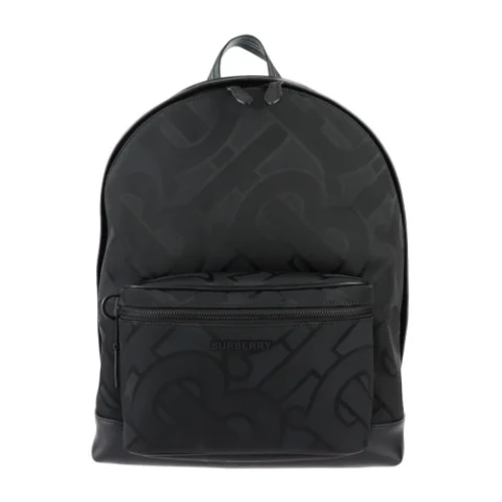 Burberry Vintage Pre-owned Leather backpacks Black Dames