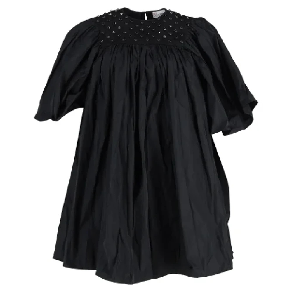 Valentino Vintage Pre-owned Acetate dresses Black Dames