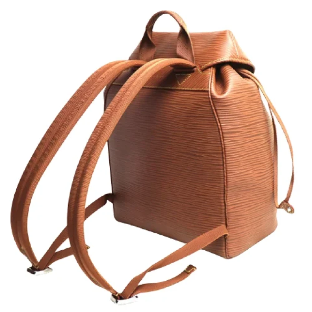 Louis Vuitton Vintage Pre-owned Leather backpacks Brown Heren