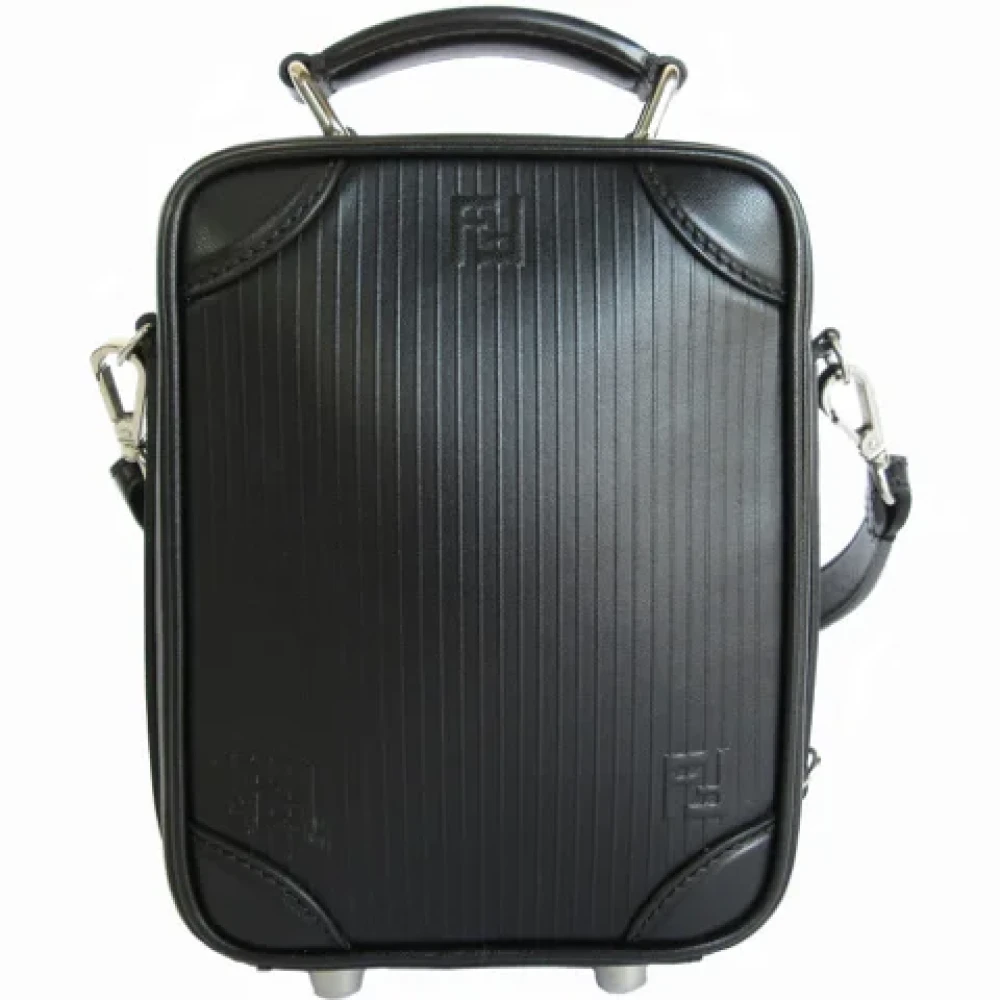 Fendi Vintage Pre-owned Leather fendi-bags Black Heren