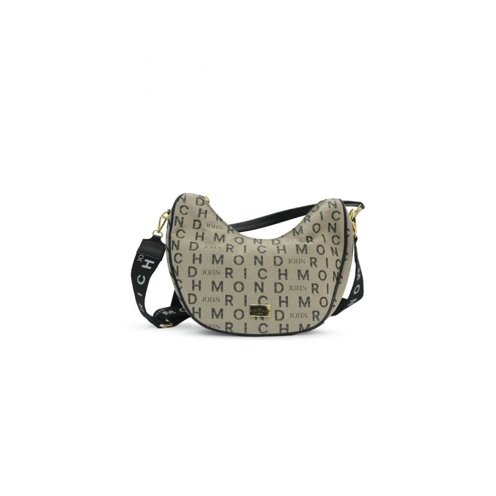 John Richmond Beige en zwarte leren handtas Jr-W-1162L Beige Dames