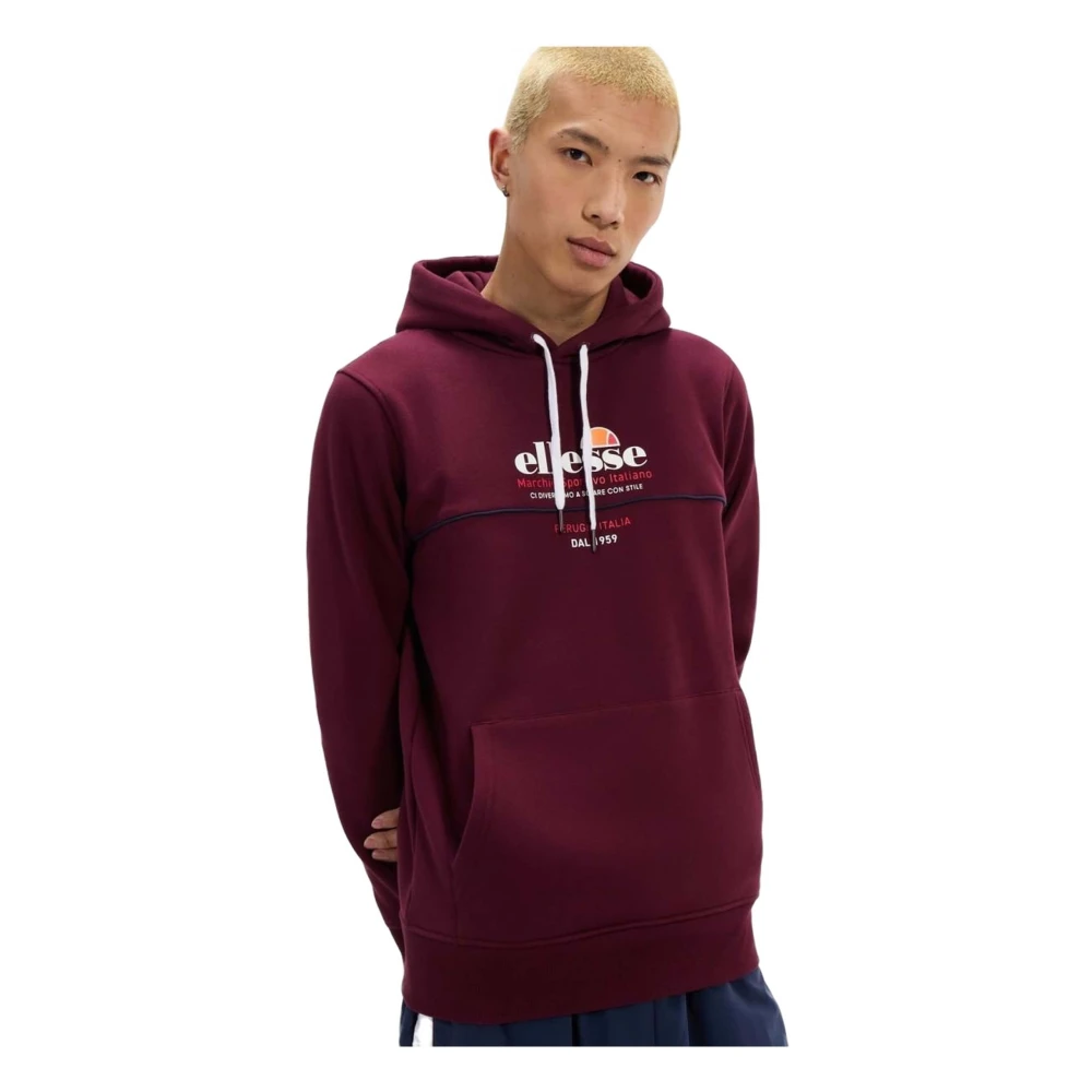 Ellesse Mvello Hoodie Red Heren