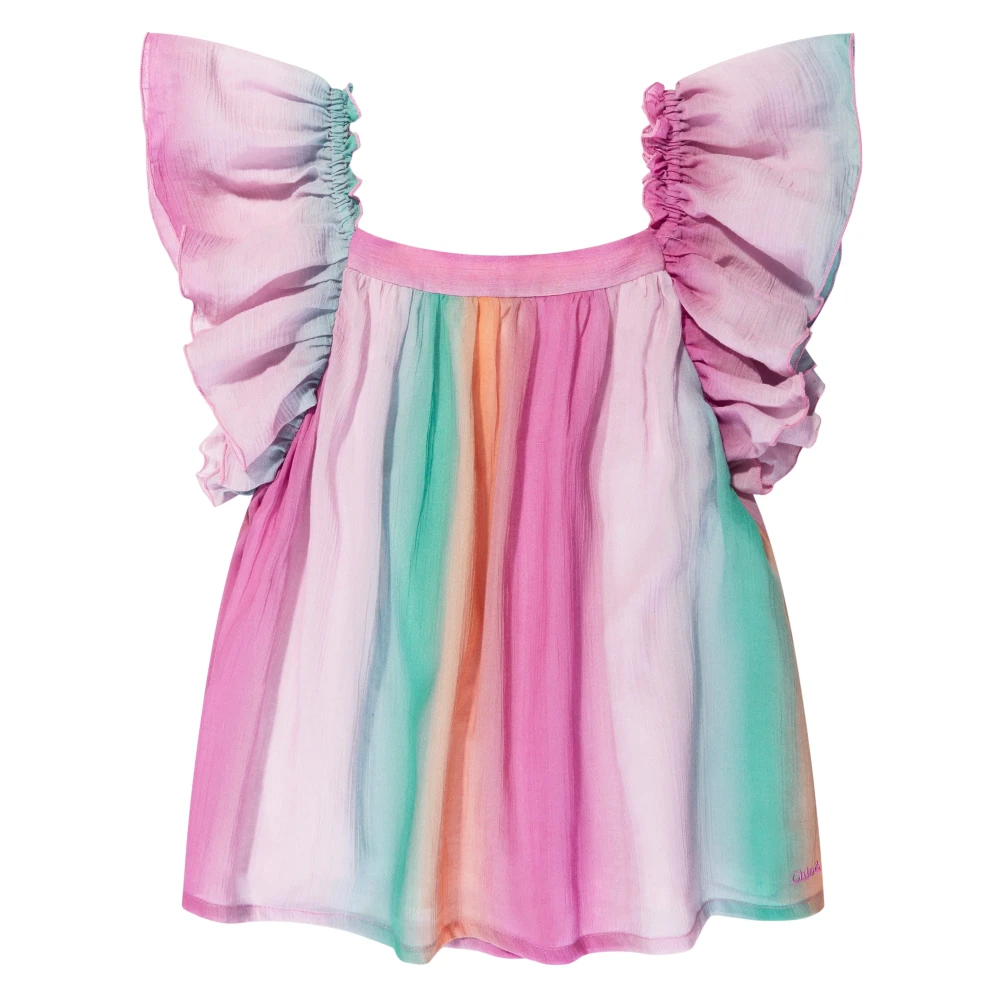 Chloé Women's Rainbow Ruffle Blouse