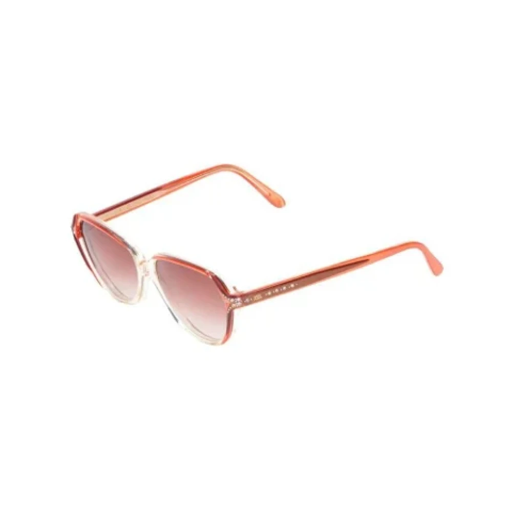 Yves Saint Laurent Vintage Pre-owned Acetate sunglasses Orange Dames