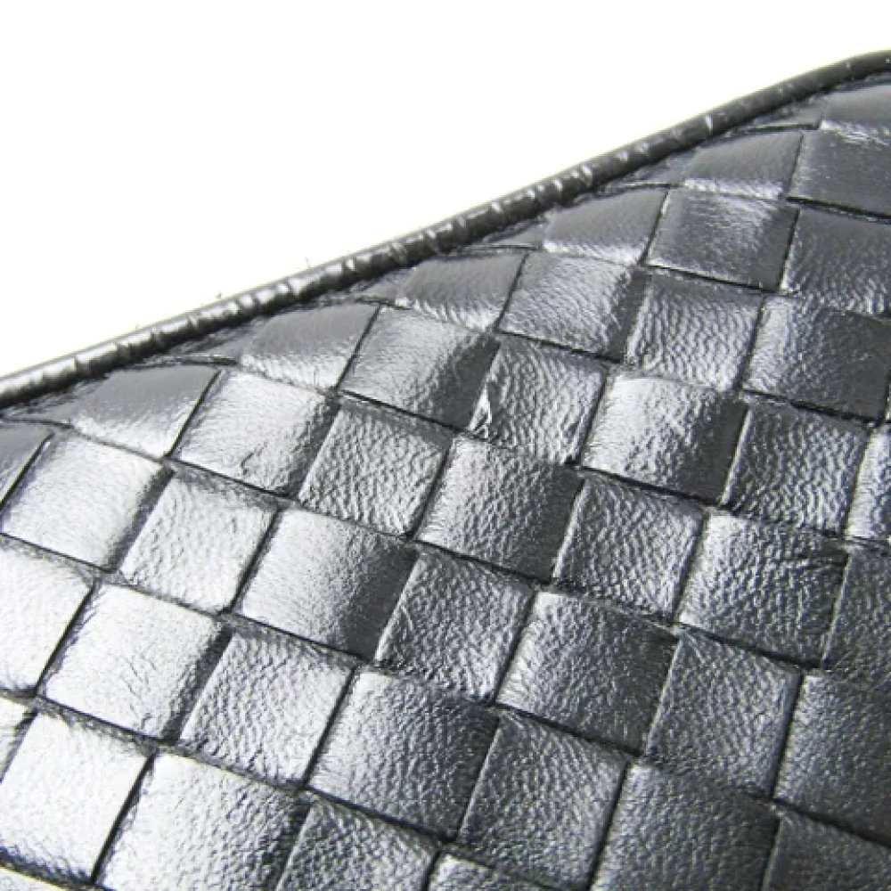 Bottega Veneta Vintage Pre-owned Leather wallets Black Dames