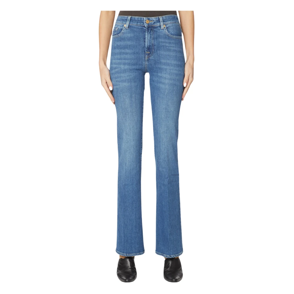 7 For All Mankind Bootcut-jeans Blue, Dam