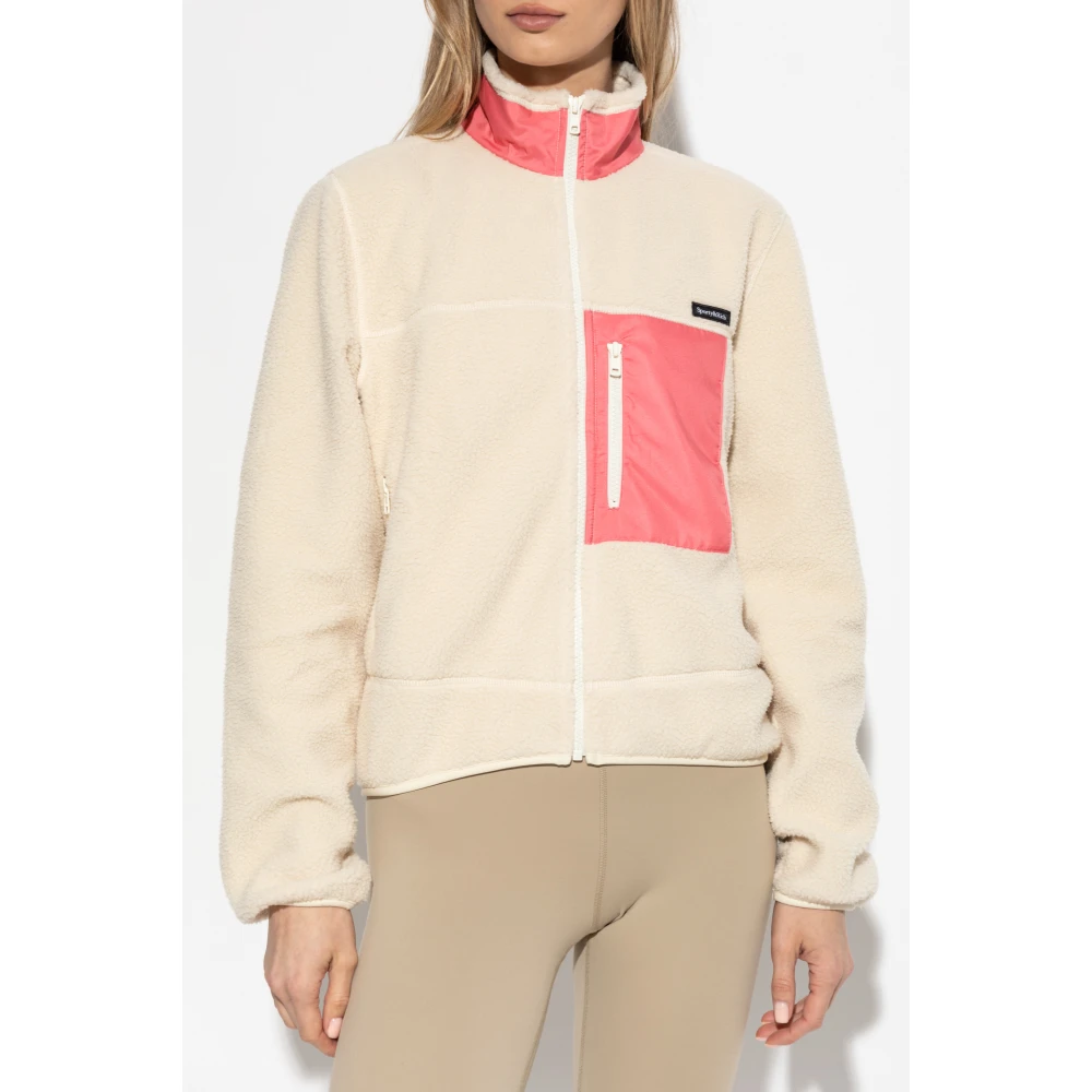 Sporty & Rich Fleece uit de Mountain collectie Beige Dames