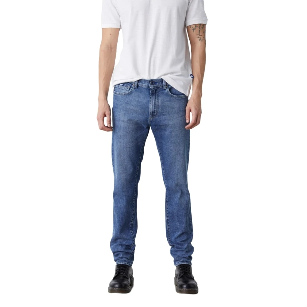 GAS Klassieke Denim Jeans met 5 Zakken Blue Heren