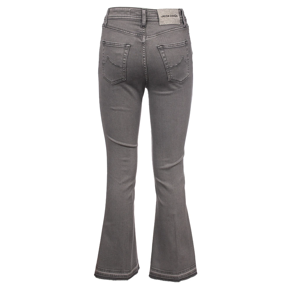 Jacob Cohën Crop Victoria Jeans met Logo Gray Dames