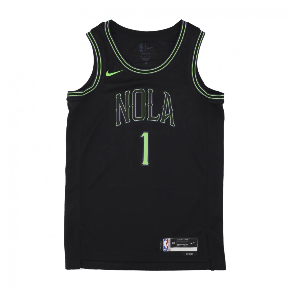 Nike Zion Williamson NBA City Edition Shirt 2023 24 Black Heren