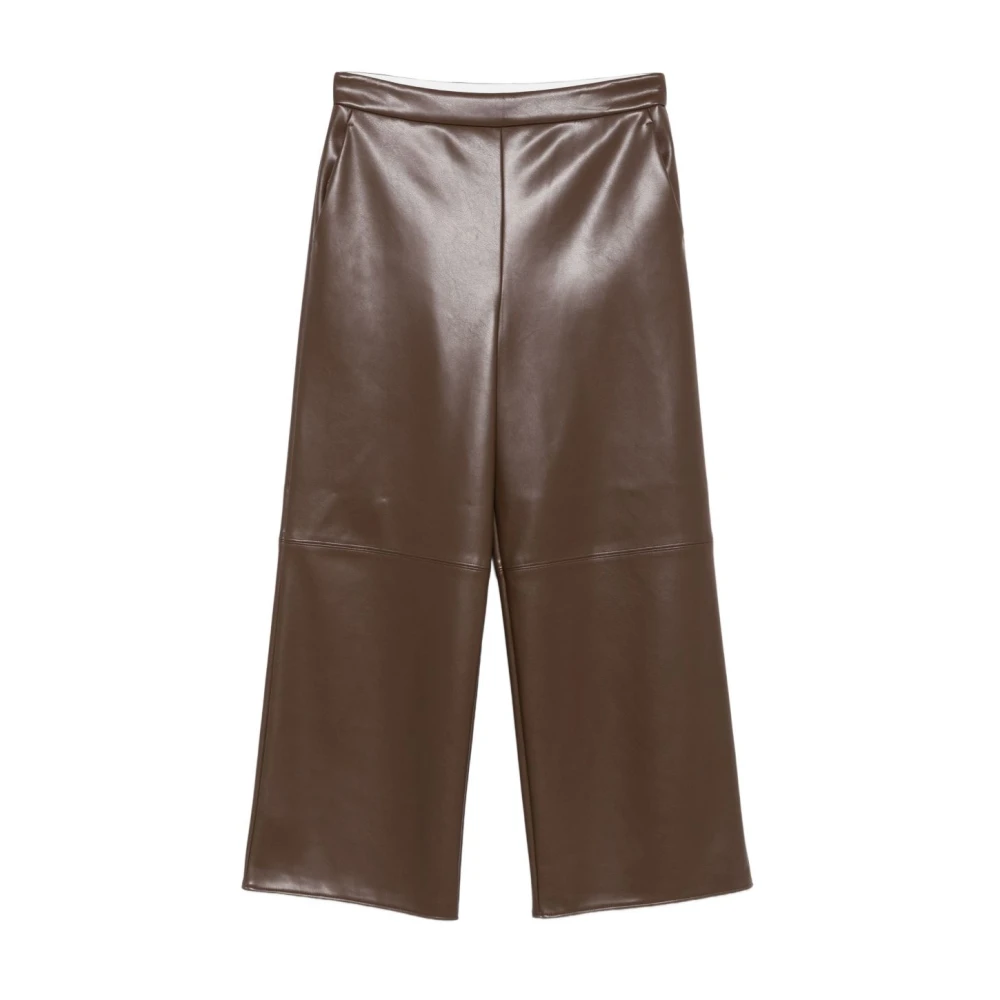 Max Mara Wide Trousers - Female - Wide Trousers - Brown - M - Trousers