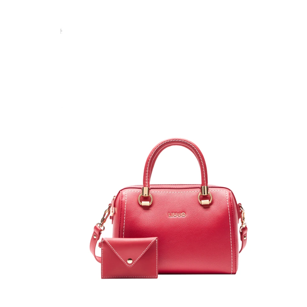 Liu Jo Rode Shopper Tas met Gouden Details Red Dames