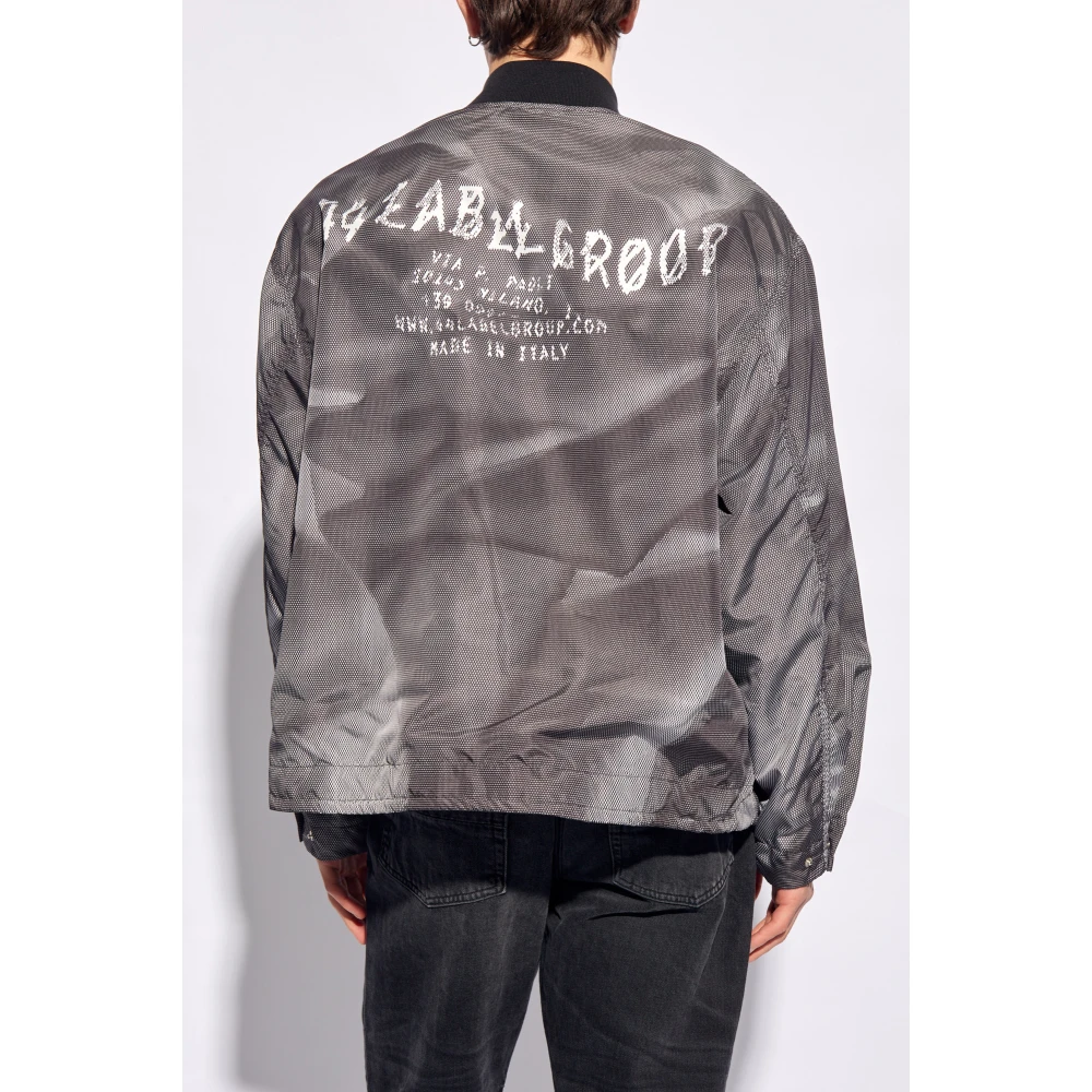 44 Label Group Licht jack met logo Gray Heren