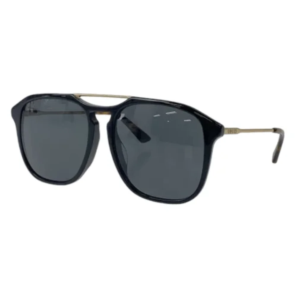 Gucci Vintage Pre-owned Plastic sunglasses Black Heren