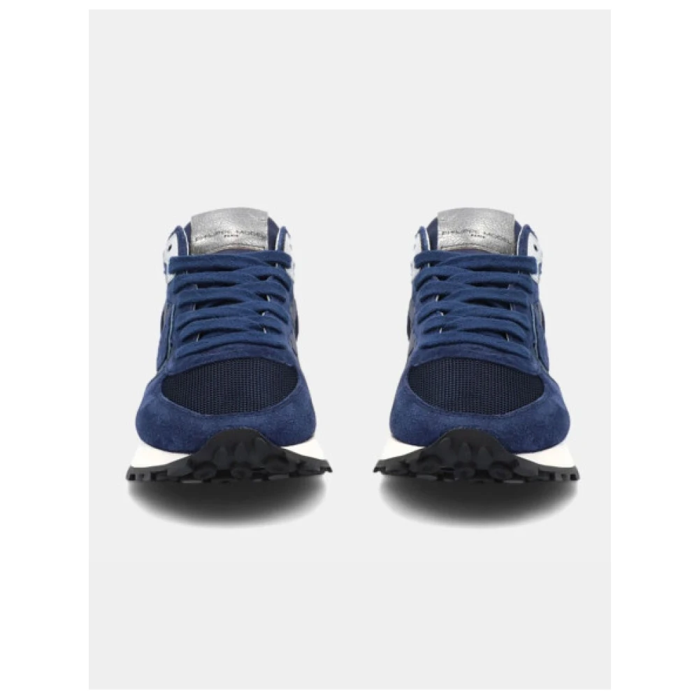 Philippe Model Hoge Top Suède Sneakers met Memory Foam Zool Blue Heren