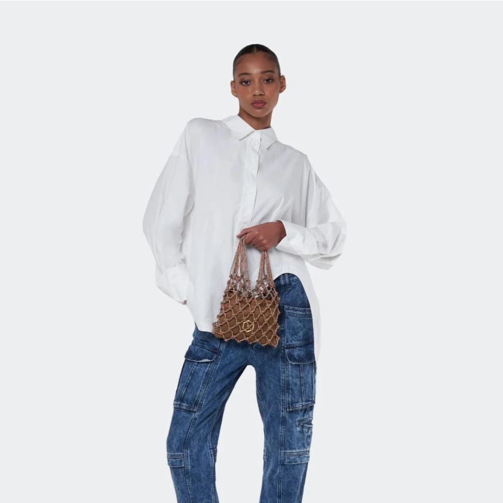Hibourama Carrie Fonkelende Mini Tas Brown Dames