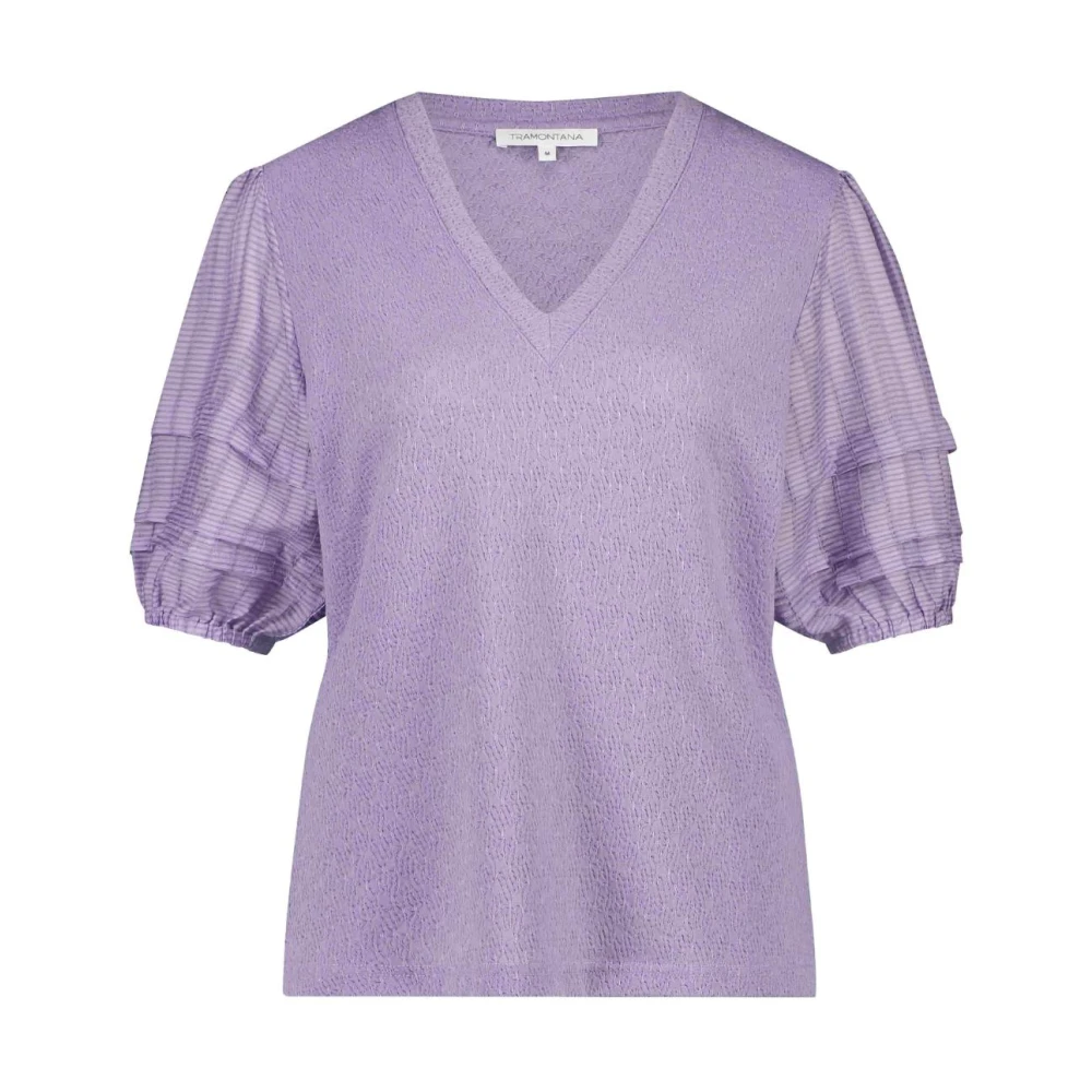 Tramontana Stijlvolle Shirt Purple Dames