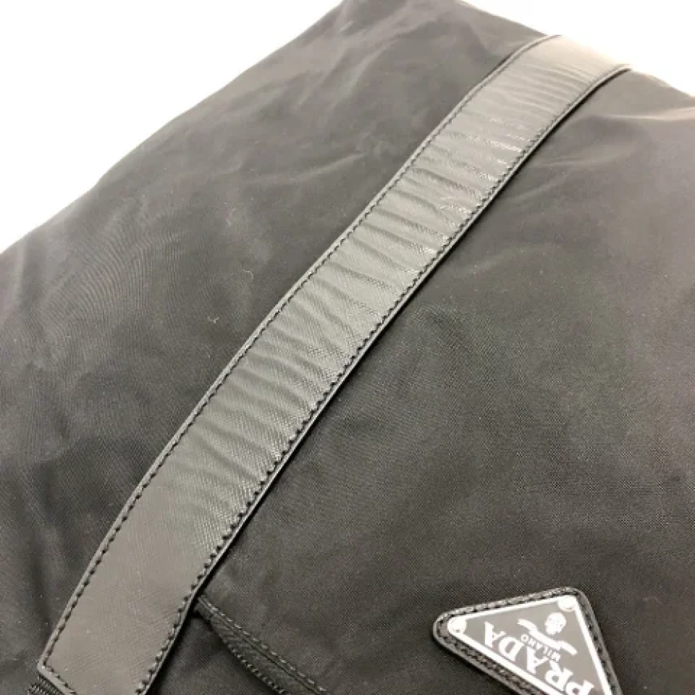 Prada Vintage Pre-owned Leather handbags Black Dames