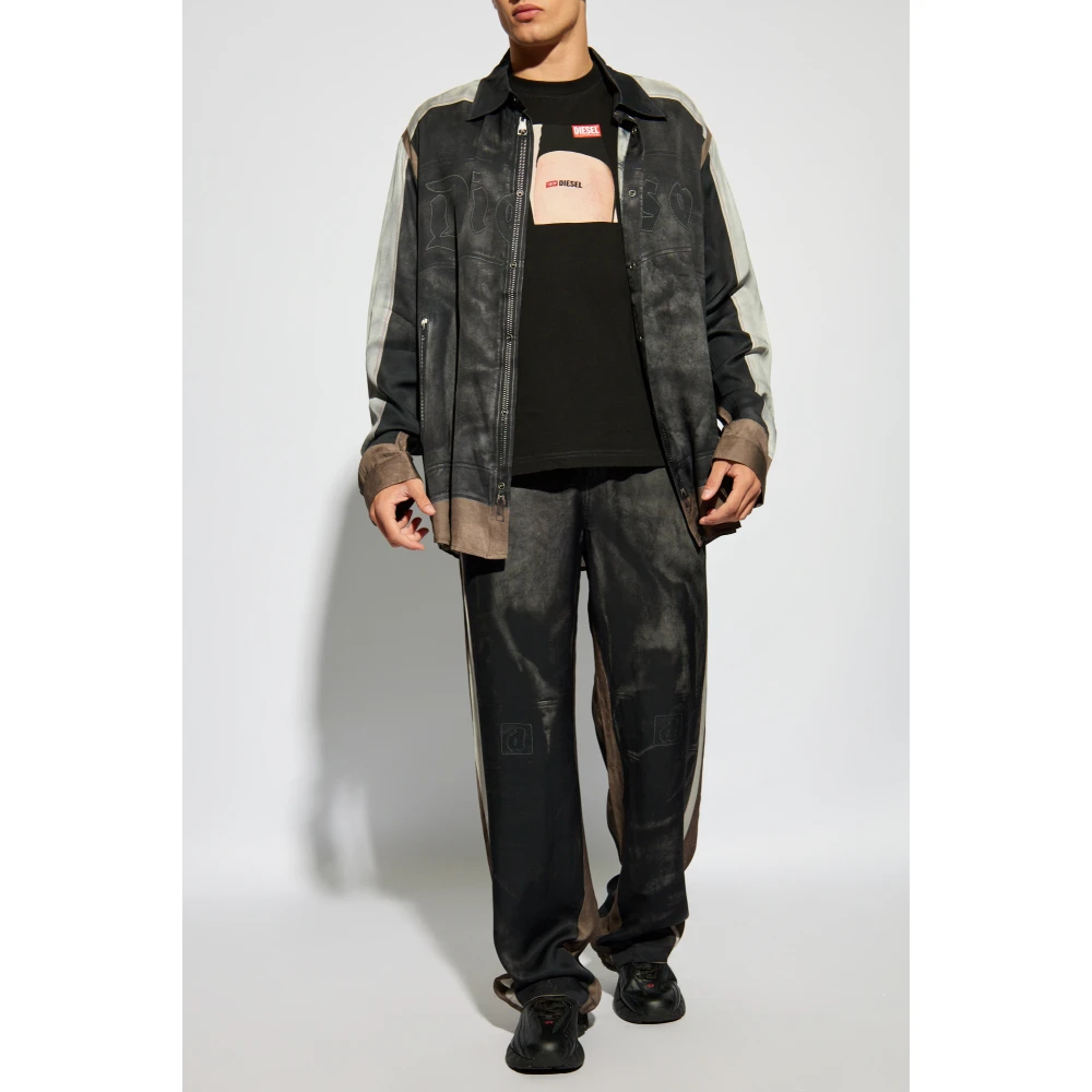 Diesel Shirt `S-After` Black Heren