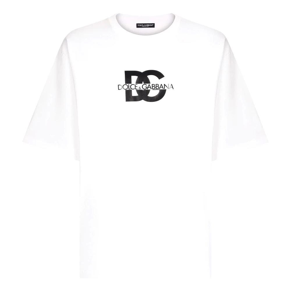 Dolce & Gabbana Witte T-shirts en Polos White Heren