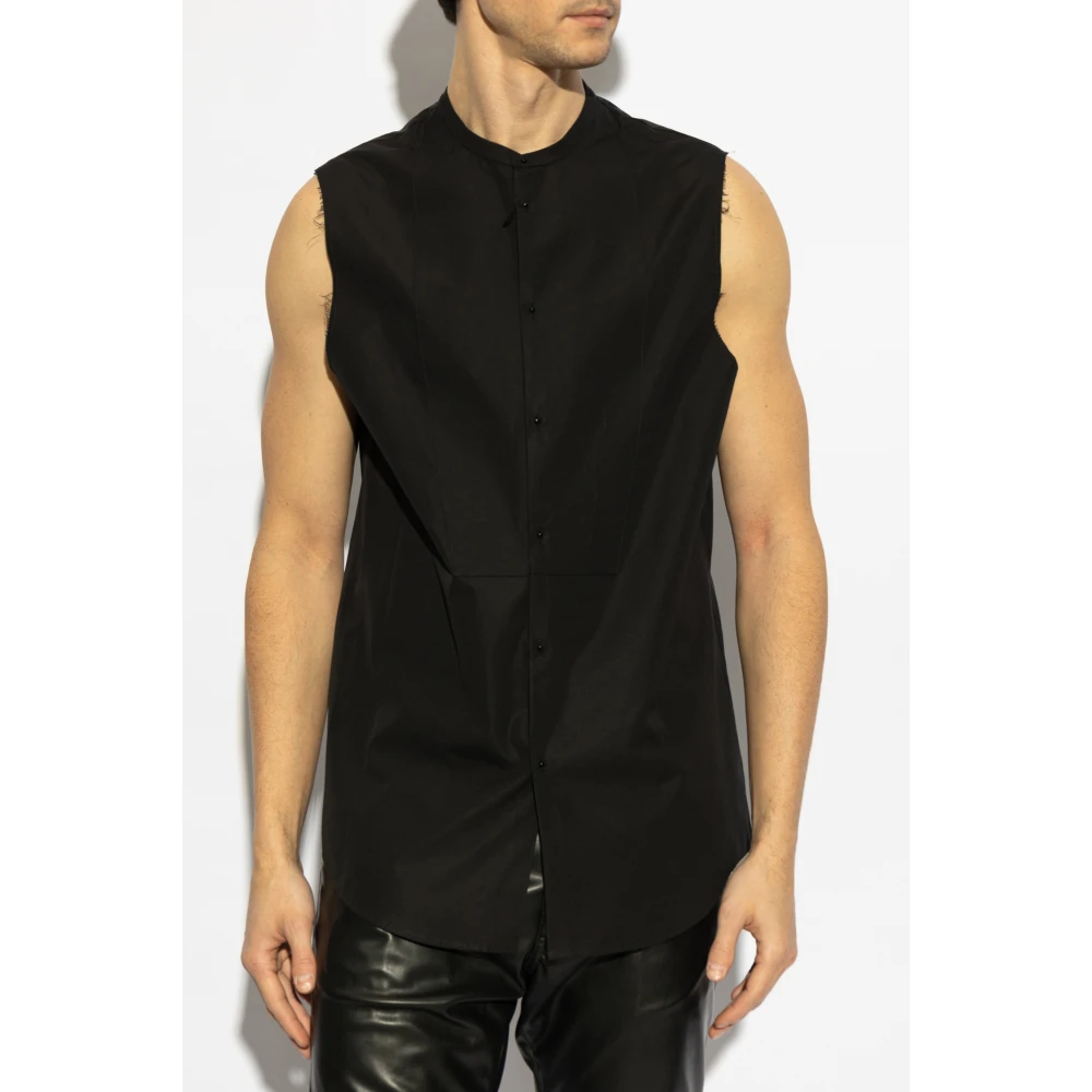 Dsquared2 Mouwloos shirt Black Heren