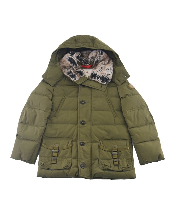 slim-fit-parka-jas-met-imitatiebont