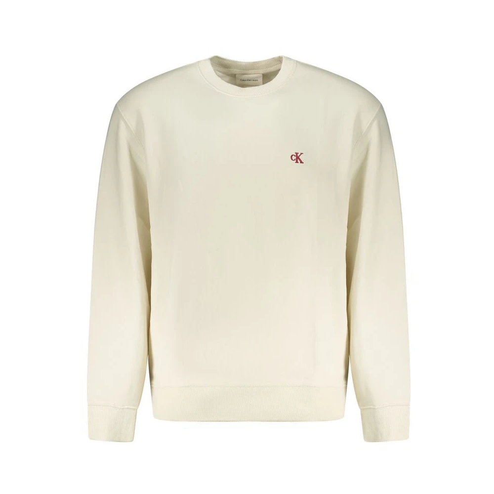 Calvin Klein White Cotton Mens Sweatshirt - XL - Image 2