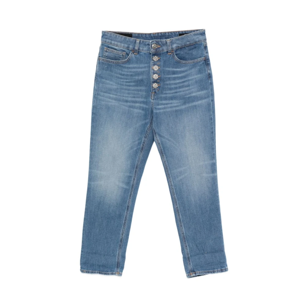 Dondup Kvinno Blå Jeans Dam, W30, Bomull, Koons Loose-Fit Jeans