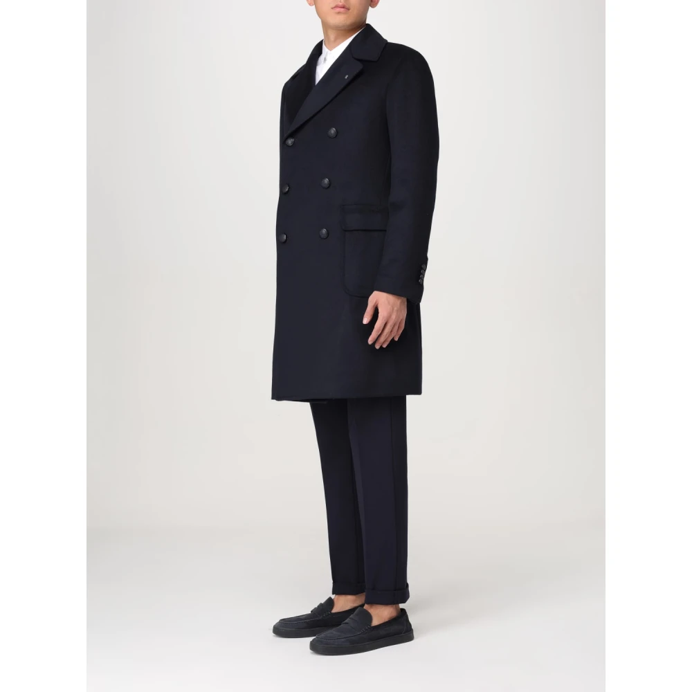 Tagliatore Dubbelborstige Jas Blue Heren