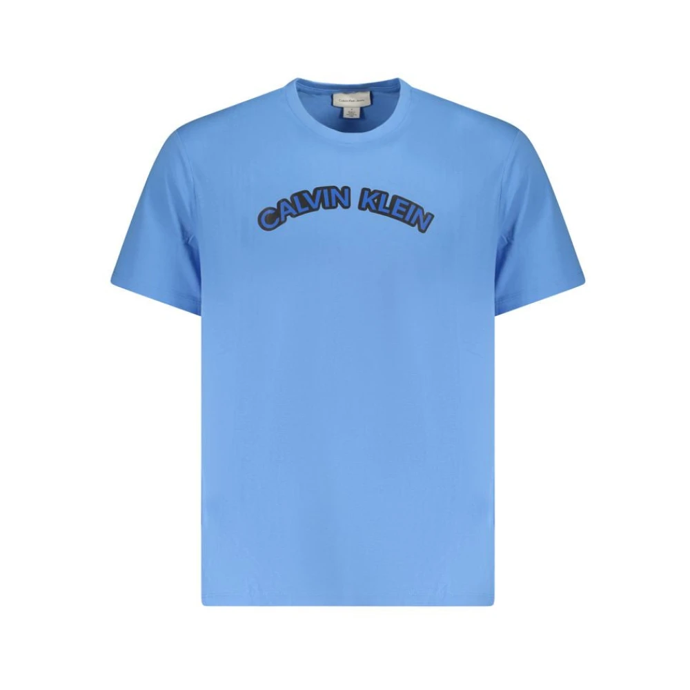Calvin Klein Men's Blue Crew Neck T-Shirt