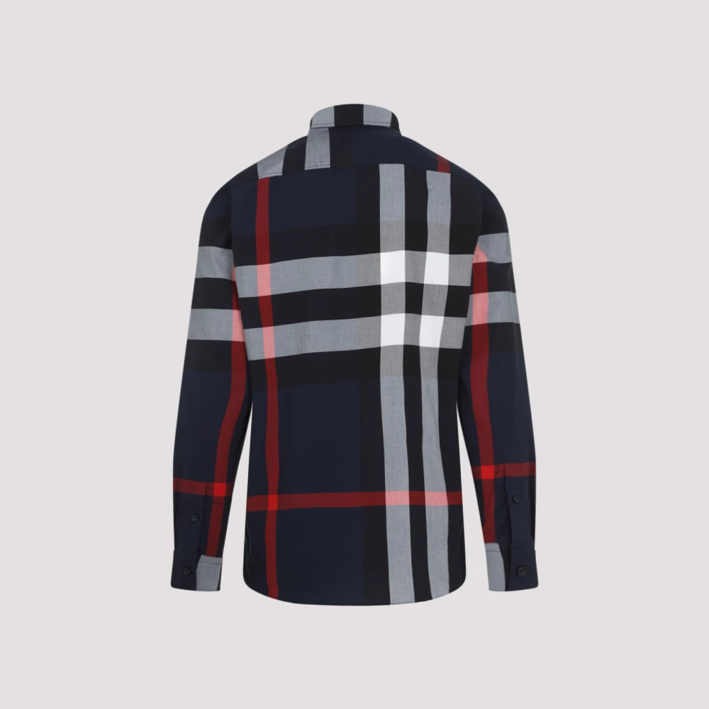 Burberry Blauw Overhemd voor Mannen Multicolor Heren
