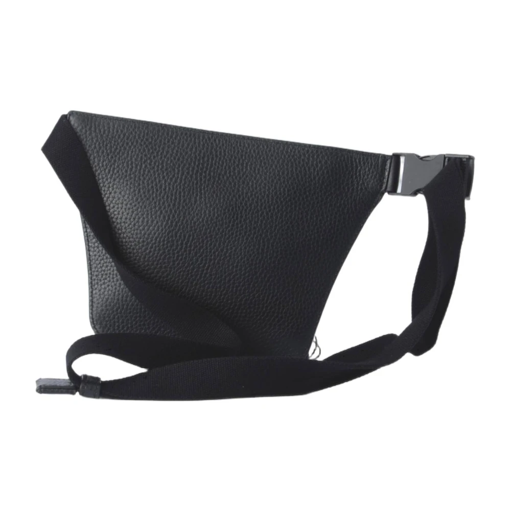 Dolce & Gabbana Heren Kleine Leren Tas Black Heren